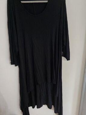 Lane Bryant Black Relaxed Tunic Top
